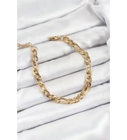 316L Çelik Gold Renk Zincir Erkek Bileklik - TJ-EB3734