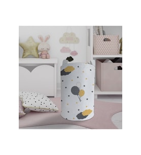 MEKTA HOME BEBEK VE ÇOCUK ODASI Balonlu Yıldız Desenli Oyuncak Sepeti