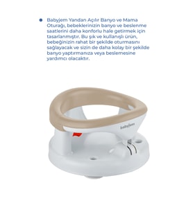Yandan Açılır Banyo & Mama Oturağı Taş