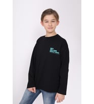 Toontoy Erkek Çocuk Baskılı Sweatshirt (Siyah)