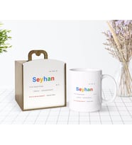 BK Gift Kişiye Özel Ahşap Kutuda Google Yılın En Yakışıklı Erkeği Tasarımlı Beyaz Kupa Bardak-1