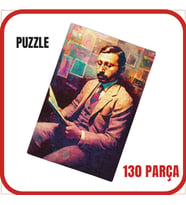 Pazil Bi Kurdî Mir Celadet Bedirxan - Kürtçe Puzzle Yapboz (130 Pare/Parça - A3) (Çok Renkli)