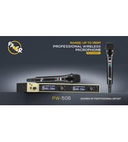 PAWER PW - 506 (EE) ÇİFT EL TELSİZ MİKROFON (Sarı)