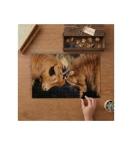 Keçiler Yakın Çekim Tasarımı 240 parça Ahşap Puzzle Ahşap Kutuda MP09962