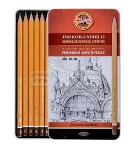 Koh-i-Noor 1500 Toison Dor 12 Dereceli Kalem Seti Art 8B-2H (1502/II)