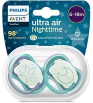 Avent Ultra Air Gece Emziği 6-18 Ay, 2'li Erkek, SCF376/13