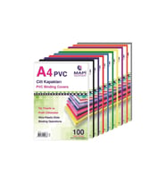 Mapi Cilt Kapağı Plastik Opak A4 450 Micron Beyaz (50 Li Paket)