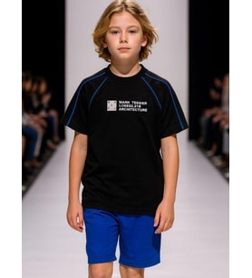 Çocuk Mark Yazılı Oversize Tasarım T-shirt