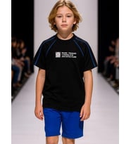 Çocuk Mark Yazılı Oversize Tasarım T-shirt