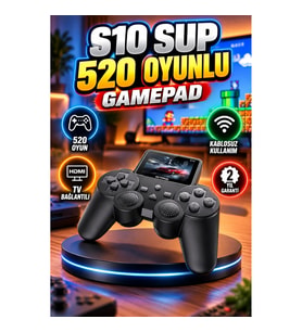 S10 Gamepad 520 Oyunlu Retro Atari – HDMI TV Bağlantılı 2025 Model