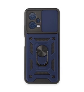Xiaomi Redmi Note 12 5g Kılıf Pars Lens Yüzüklü Silikon - Lacivert