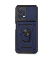 Xiaomi Redmi Note 12 5g Kılıf Pars Lens Yüzüklü Silikon - Lacivert