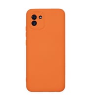 Samsung Galaxy A03 Kılıf Nano İçi Kadife Silikon - Turuncu