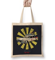 Ghostbusters Ecto 1 Retro Japanese Bez Çanta Uzun Saplı