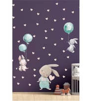 Efekt Reklam Tavşan Bunny Ve Arkadaşları Çocuk Odası Duvar Sticker