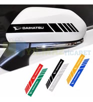 Daihatsu Logo Yan Dikiz Ayna Şerit Oto Sticker Etiket Yapıştırma Çıkartma 3 Çift ( 20 X 2 Cm Ölçü )