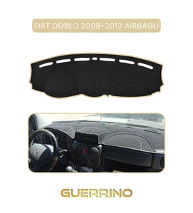 FIAT Doblo 2008-2013  Modellerine Uygun AirbagTORPİDO KORUMA HALISI BEJ KENAR