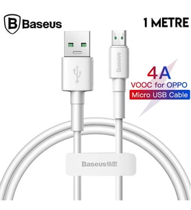 Baseus Mini White Micro USB 4A OPPO VIVO Dash Usb Şarj Kablosu 1Metre-(5775) - GLST6342-1870
