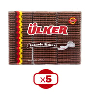 Ulker Petibor Biskuvi Kakaolu 450 Gr x 5 Adet