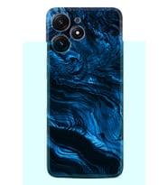 Xiaomi Poco M6 Pro 5G Kılıf Desenli Silikon Blue MArble 1379