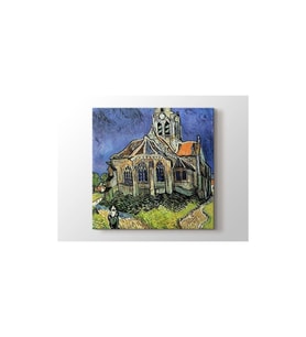 DBSanatevi Vincent Van Gogh - The Church At Auvers Tablo 60 X 80 Cm