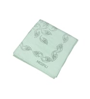 Mısırlı Eşarpları Taşlı Pamuklu Yazma Eşarp - 100x100 cm (Beyaz)