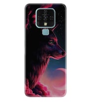 Tecno Camon 16 18P Pova Pova 3 Pova Neo Kılıf Desemli Silikon Wolf and Moon 1380