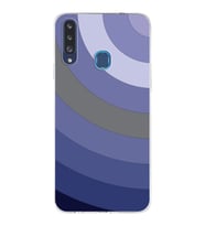 Samsung Galaxy A20s  Kapak Renk Cümbüşü Tasarımlı Şeffaf Silikon Kılıf