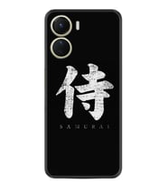 Vivo Y16 Kılıf Resimli Desenli Baskılı Silikon Samurai 1340