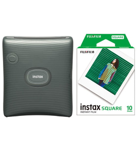 Instax SQ Link Yeşil Ex D Akıllı Telefon Yazıcısı ve 10'lu Film
