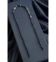 Hematit Doğal Taş Gümüş Kesim 6x3mm Dizi