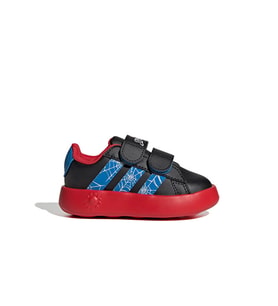 adidas Grand Court Spider-Man Cf I Bebek Günlük Ayakkabı JQ7828 Siyah