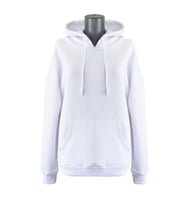 Kapüşonlu Kadın Sweatshirt - Beyaz