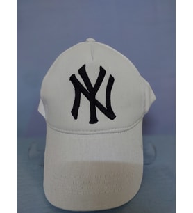 Unisex Beyaz Renk Beyaz Logo Beyzbol New York Şapka