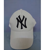Unisex Beyaz Renk Beyaz Logo Beyzbol New York Şapka