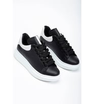 Fersatie Siyah - Beyaz Kadın Sneaker Günlük Ayakkabı (Karışık)
