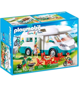Playmobil Family Fun Mobilyalı Karavan Oyuncakları oyun Seti 70088 (135 Parça) (Karışık)