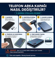 Xiaomi Mi 11T PRO Meteor Gri Arka Pil Kapağı Batarya Kapağı Lazer Kesim + Yapıştırıcı ve Vida Seti