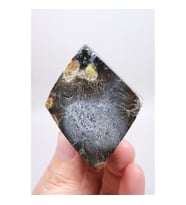 Dendritli Opal ve Agat ile Merlinite Harikası - Mükemmelliğe Parlatılmış!