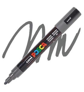 UNİ POSCA SU BAZLI POSTER MARKER PC-5M 1.8-2.5 DERİN GRİ