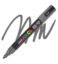 UNİ POSCA SU BAZLI POSTER MARKER PC-5M 1.8-2.5 DERİN GRİ
