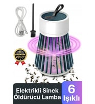 Yeni Üretim Sessiz Verimli 6 Uv Işık Elektrikli Şarjlı Böcek Sinek Sivrisinek Haşere Öldürücü Lamba