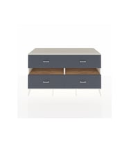 Kronos Konsol 2 Raflı 4 Çekmeceli  176x59x99 Aytaşı-Çam/Antrasit