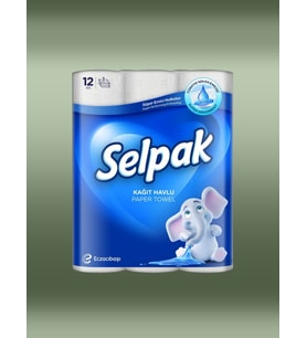 Selpak Kağıt Havlu - 3 Katlı - 12 Adet (000)