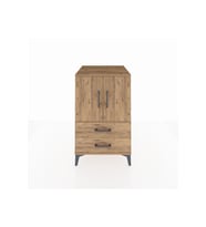Kronos Komodin 2 Raflı 2 Çekmeceli 2 Kapaklı 60x59x96 Çam-Çam