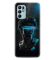 Oppo Reno 6 Kılıf Silikon Desen Özel Seri Alone 1668
