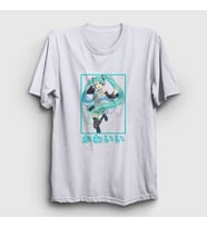 Presmono Unisex Beyaz Miku Hatsune T-Shirt 439443tt (Beyaz)