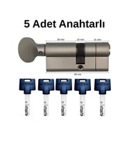 Multlock MTL600 5 Anahtarlı Interactive Yüksek Güvenli Tuzaklı Çelik Takviyeli Mandallı Barel