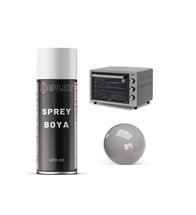 Gri Fırın Isıya Dayanıklı 500° Sprey Boyası 400 Ml.