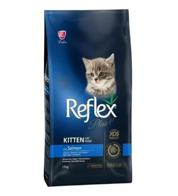 Reflex Plus Kitten Somonlu Yavru Kedi Maması 15 Kg (Kahverengi)